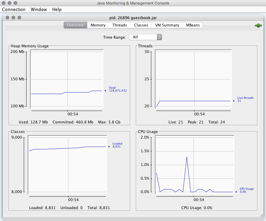 jconsole summary